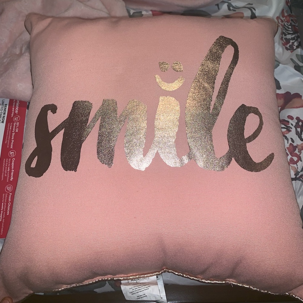 Decorative throw pillow, never used. 💓